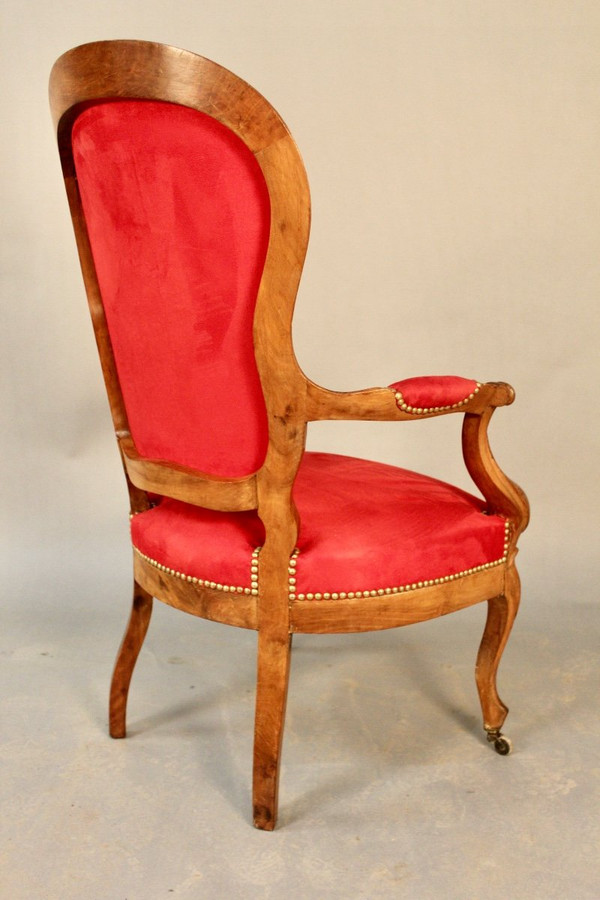 Louis Philippe Walnut Armchair 19th century