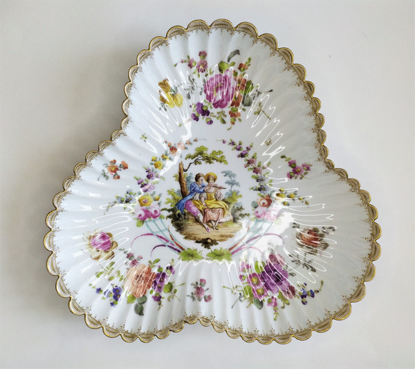 Hand Painted Porcelain Dish Saxe Meissen