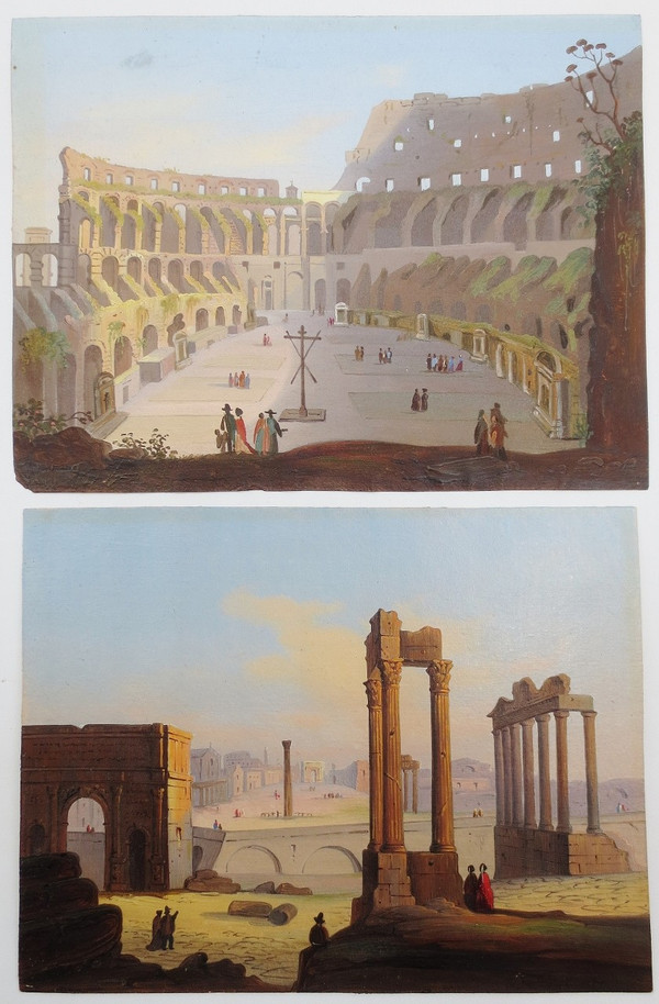 Views of Rome, 19th century.