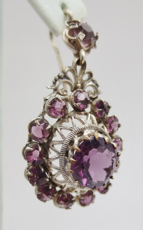 Earrings, 19th century.