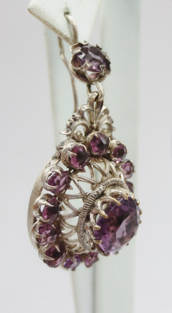 Earrings, 19th century.