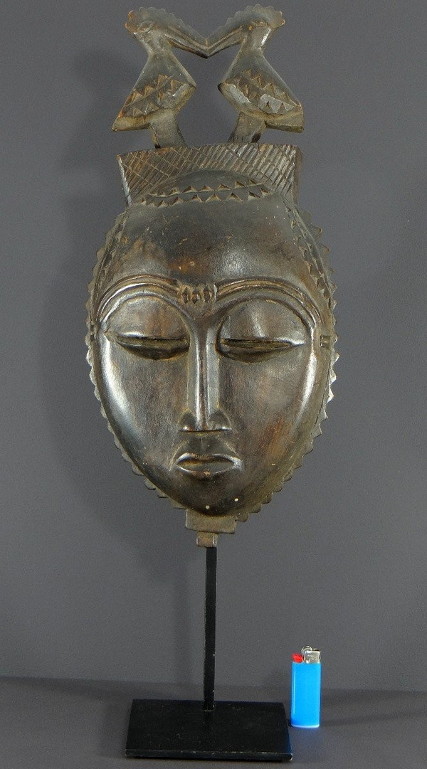 Côte d'Ivoire, Yaouré People, About 1950, Anthropomorphic Dance Mask "dyé" Society.