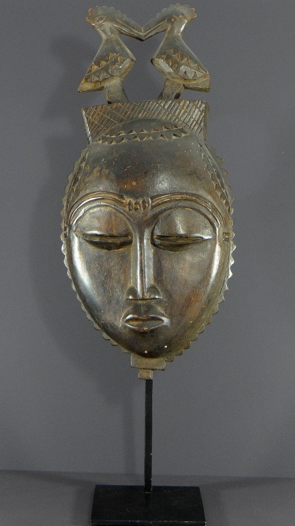 Côte d'Ivoire, Yaouré People, About 1950, Anthropomorphic Dance Mask "dyé" Society.