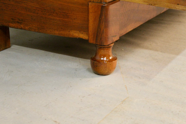 Restoration Burr Walnut Marble-topped Chest of Drawers