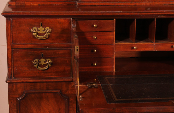 Mahogany Showcase Cabinet Or Library From The 18th Century