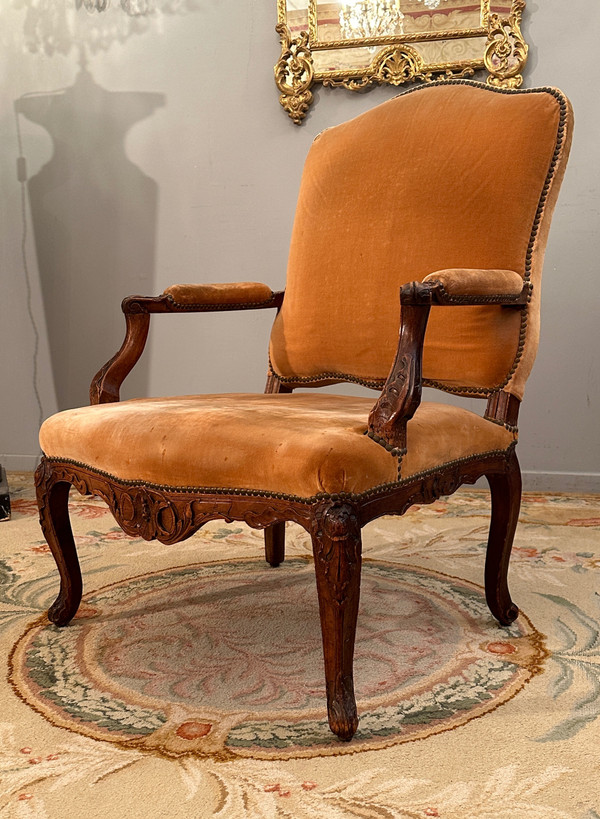 Regency Period Walnut Armchair Circa 1720