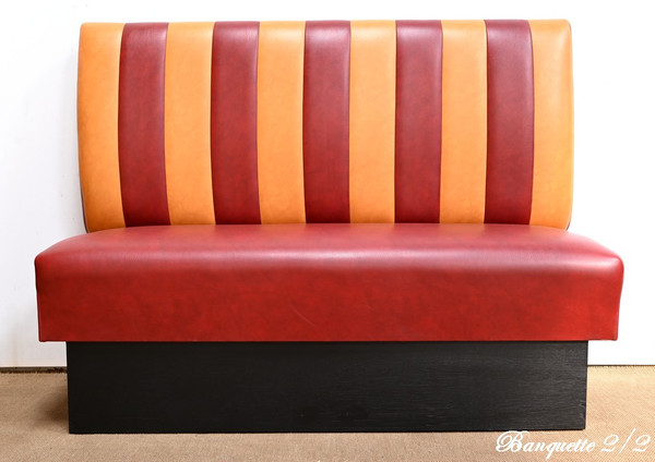 Pair of Faux Leather Bistro Benches – 1970