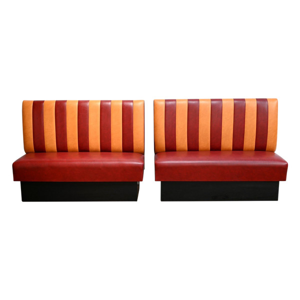 Pair of Faux Leather Bistro Benches – 1970