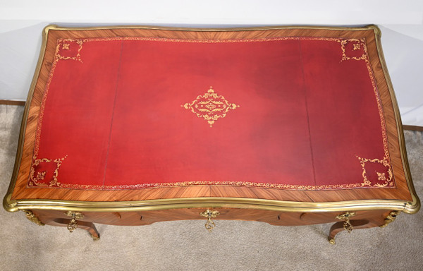 Middle Desk in Precious Wood, Louis XV style – Early 20th century