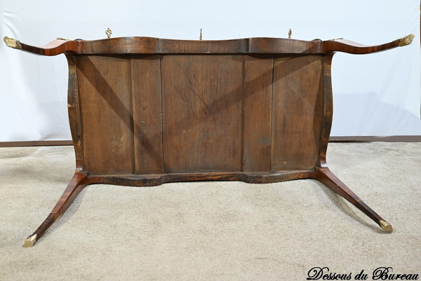 Middle Desk in Precious Wood, Louis XV style – Early 20th century