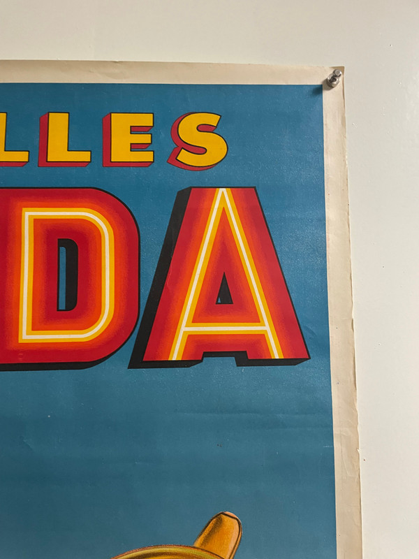 Affiche Publicitaire Originale Pastilles Valda Circa 1940