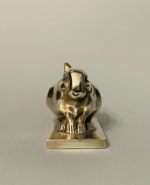 ArtDeco Bronze „Bijou Rabbit“ Édouard-Marcel SANDOZ (Susse Frères)