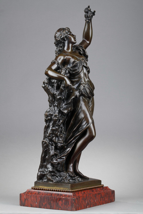 19th Century Bronze Statue "Bacchante"