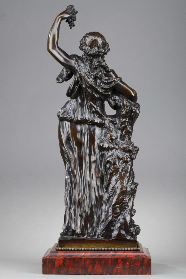 19th Century Bronze Statue "Bacchante"