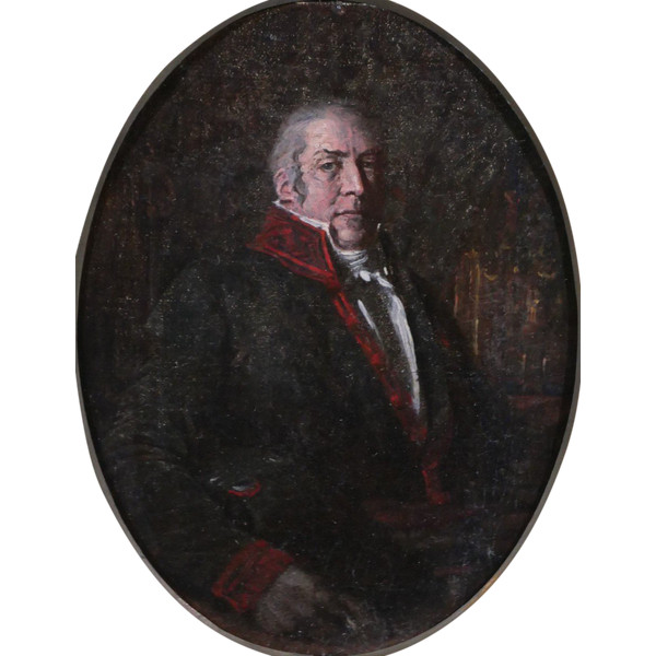 Ecole française vers 1800, Portrait d'homme (préfet ?), tableau miniature