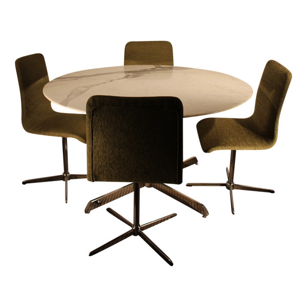 Knoll table and 4 chairs