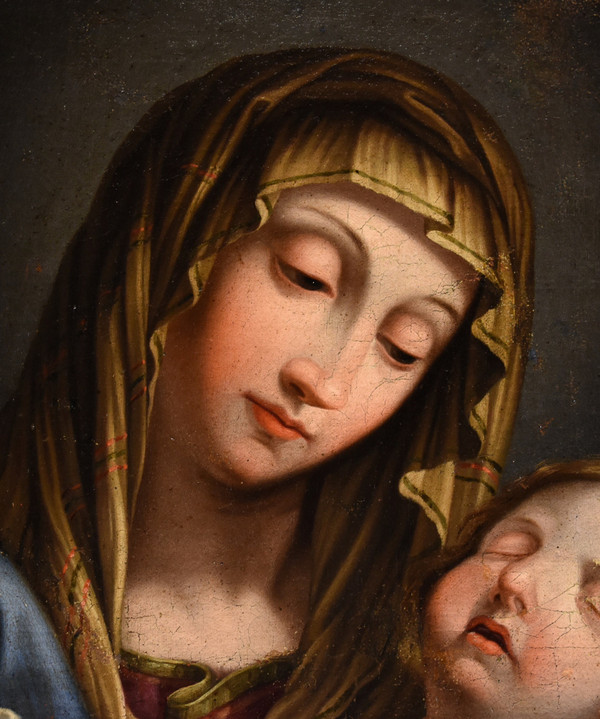 Madonna With Sleeping Child, Giovan Battista Salvi Known As 'sassoferrato' (1609 - 1685) Circle