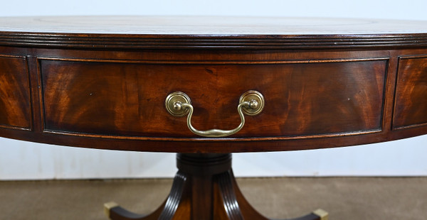 Revolving Drum Table, Regency style, England - 2nd half 19th century