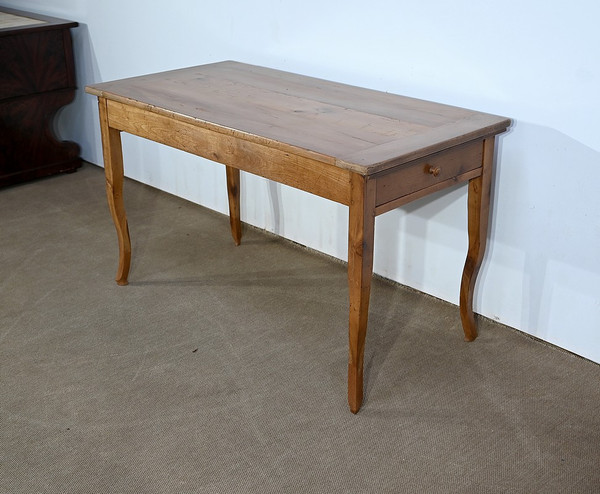 Farm table in blond cherry wood, Louis XV style - 2nd half of the 19th century