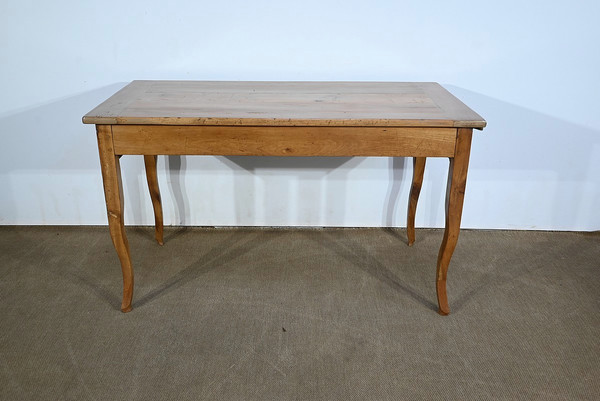 Farm table in blond cherry wood, Louis XV style - 2nd half of the 19th century