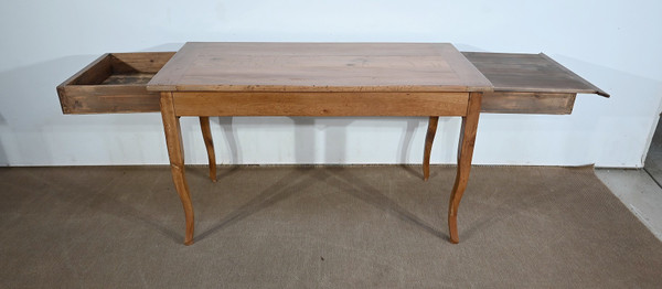 Farm table in blond cherry wood, Louis XV style - 2nd half of the 19th century