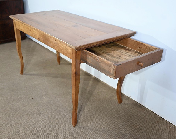 Farm table in blond cherry wood, Louis XV style - 2nd half of the 19th century