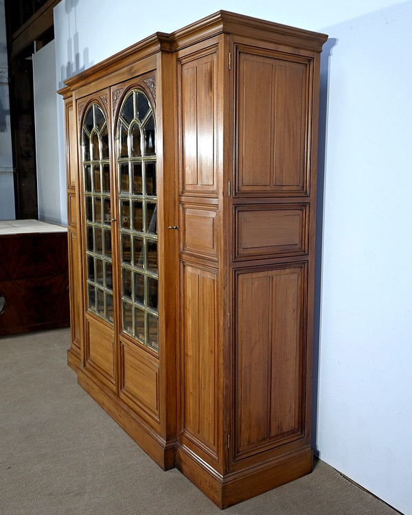 Property Bookcase in Solid Mahogany - late 19th century