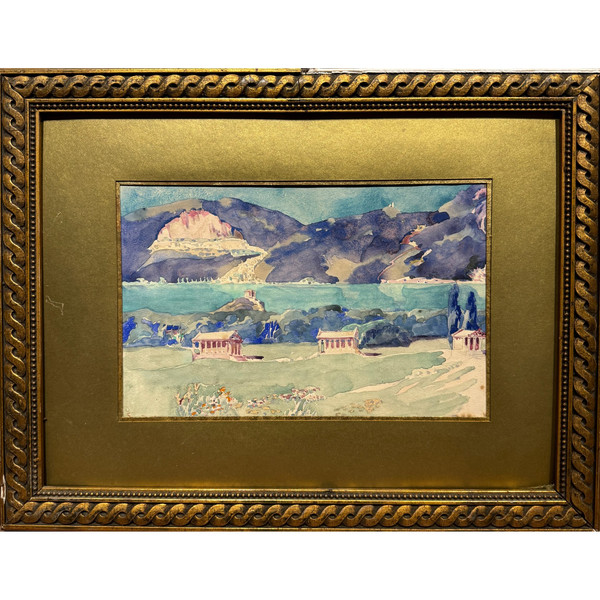 Schatzmann (xix-xx) - Swiss School - Fantasy, Arcadian Landscape Circa 1900