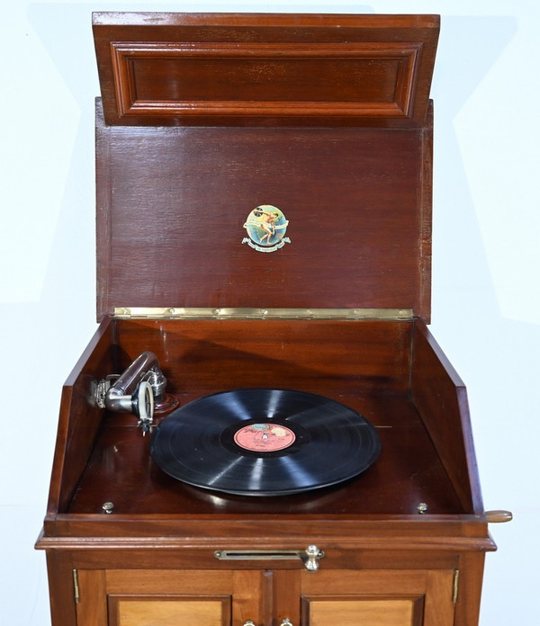 Gramophone « Pathéphone N°36 » en Acajou – 1914