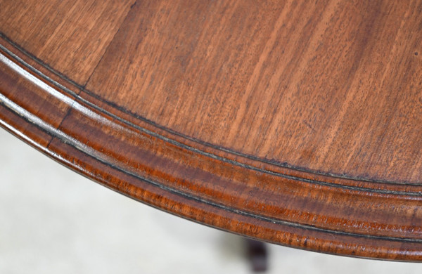 Small Cuban mahogany pedestal table, Restoration period - Early 19th century