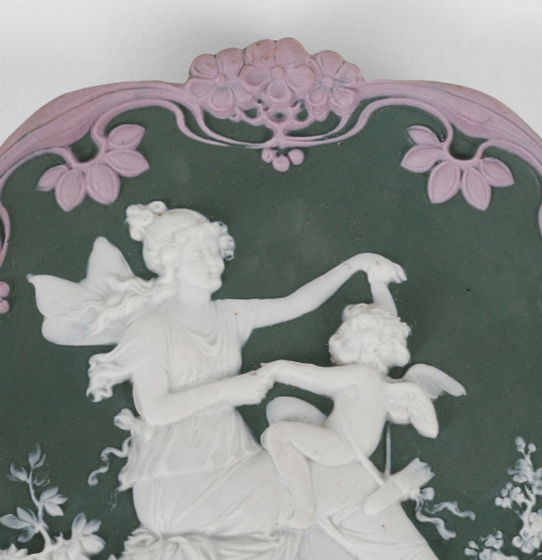 Coppia di placche in porcellana Wedgwood della fine del XIX secolo