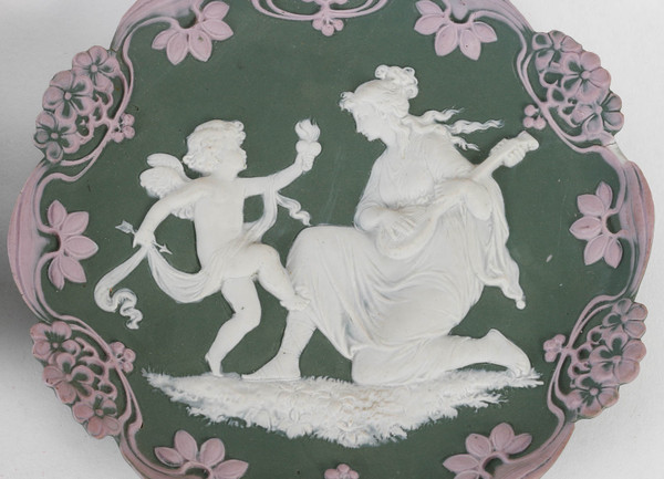 Coppia di placche in porcellana Wedgwood della fine del XIX secolo