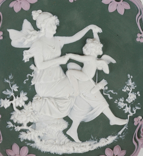 Coppia di placche in porcellana Wedgwood della fine del XIX secolo