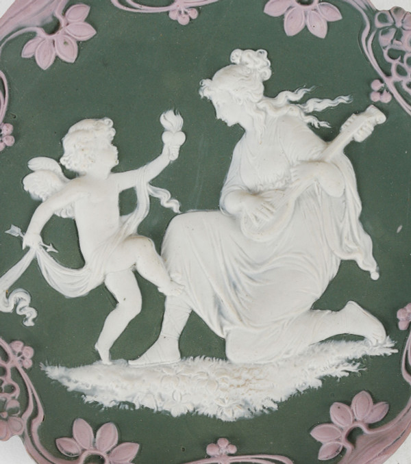 Coppia di placche in porcellana Wedgwood della fine del XIX secolo