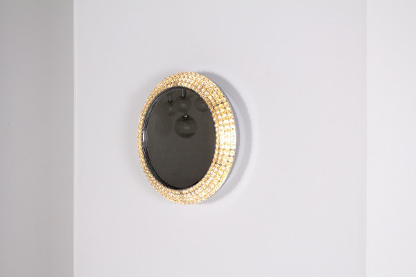 Luminous Rhinestone Mirror