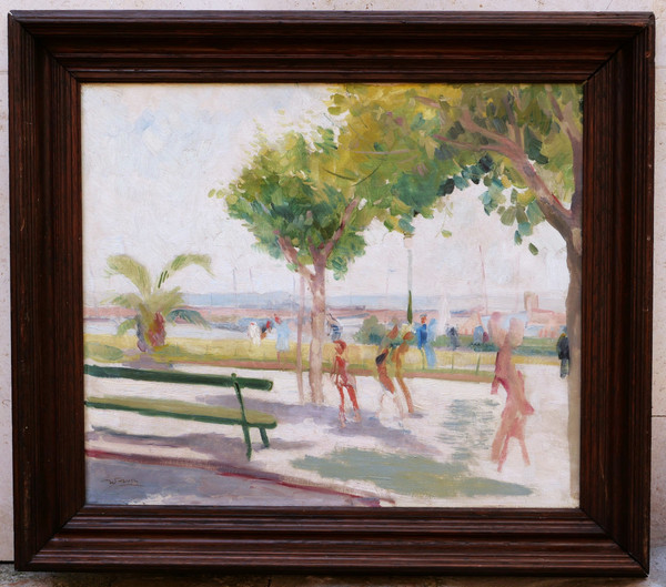 Julien PAVIL, Animated view in Cannes on the Croisette