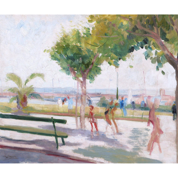 Julien PAVIL, Animated view in Cannes on the Croisette