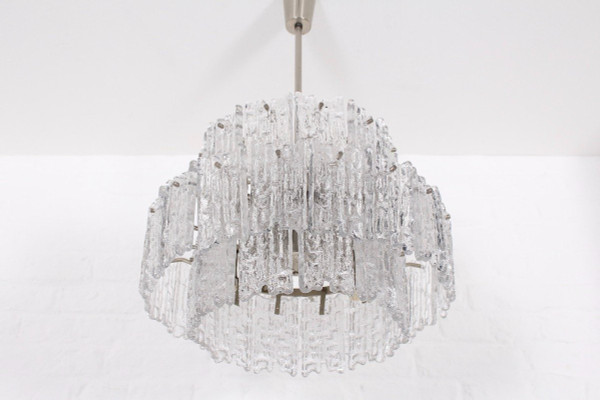 J.t Kalmar, "ice Glass" chandelier