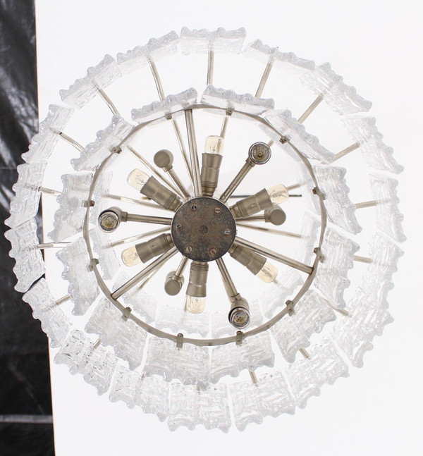 J.t Kalmar, "ice Glass" chandelier