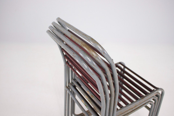 4 Chaises “sandow” Style Bruno Pollak