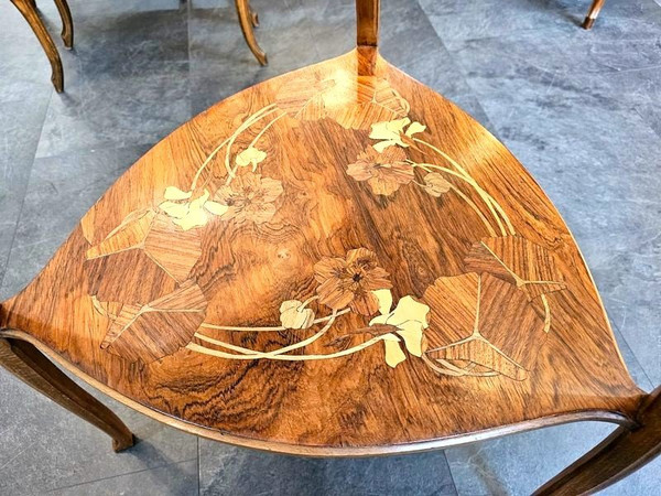 Camille Gauthier Art Nouveau "capucines" pedestal table