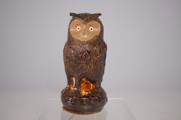 Stoneware Owl lamp 1970.