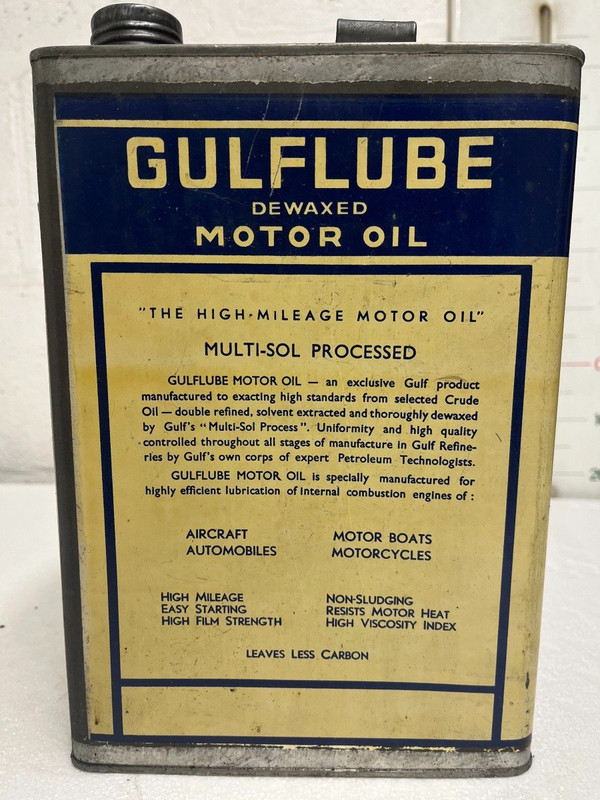 Lattina di olio motore decerato Gulflube