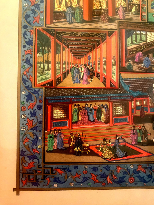 The fantastic voyage of Marco Polo Venetian merchant in the Empire of China Gouache from the 1960s