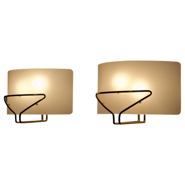 Modernist wall lights "2603" Pierre Disderot