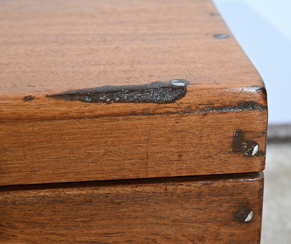 Small Teak Marine Trunk or Chest - Late 19th century