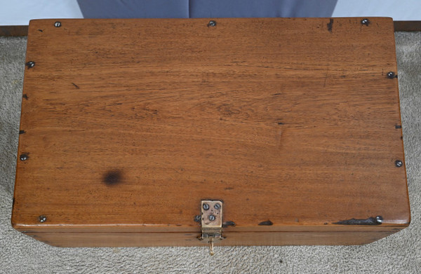 Small Teak Marine Trunk or Chest - Late 19th century