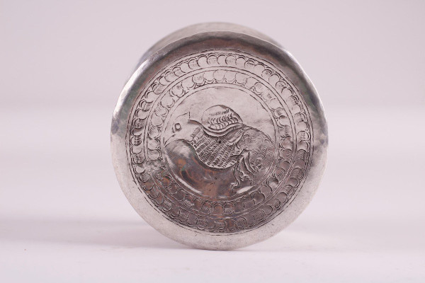 Large Burmese Silver Betel Box