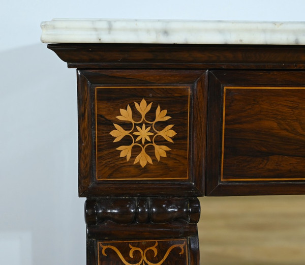 Important Prestige Rosewood Console, Charles X period - Early 19th century