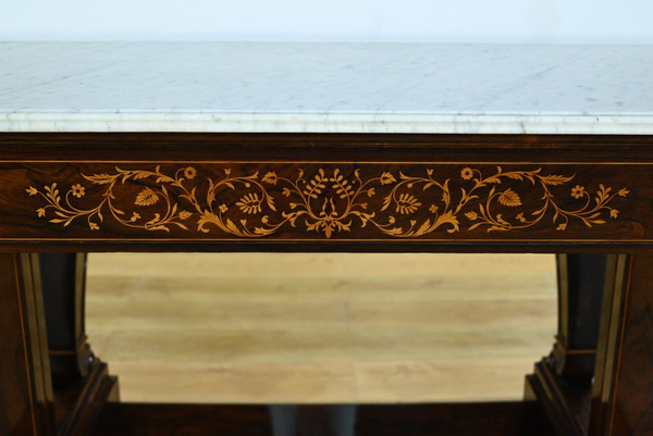 Important Prestige Rosewood Console, Charles X period - Early 19th century